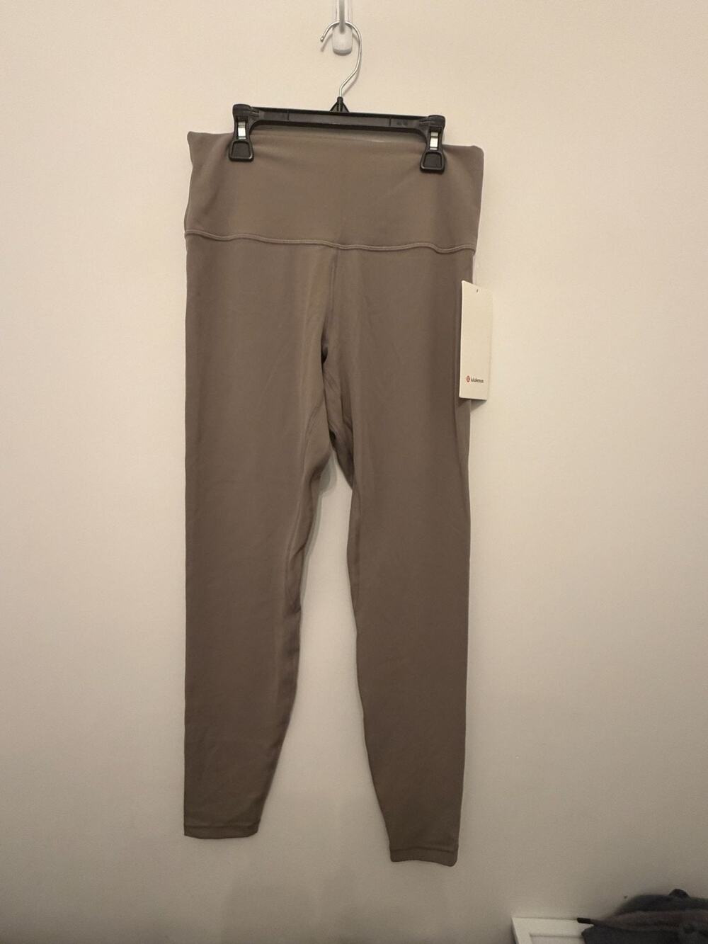 Lululemon Align High Rise Pant 28" Size 10 Nulu Fabric Buttery Soft Taupe New Wi